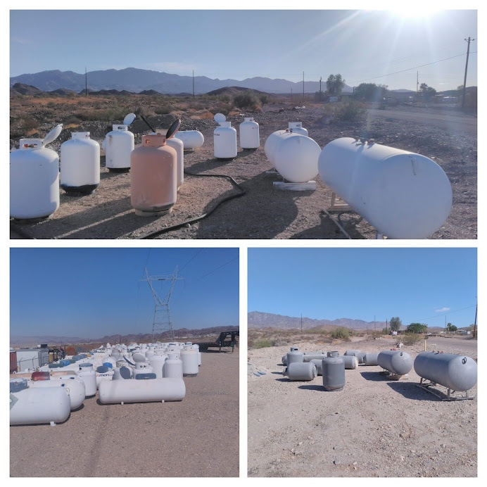 Tank sandblasting