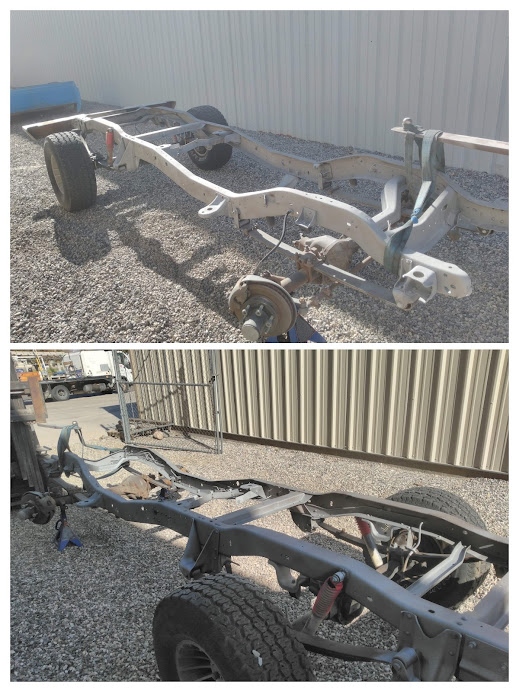 Trailer sandblasting