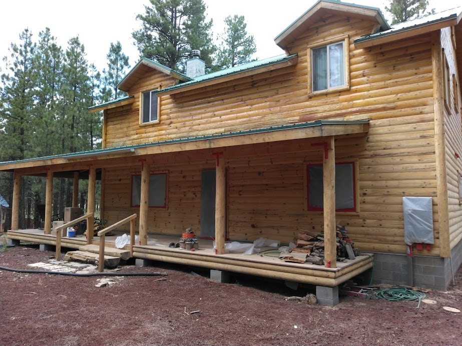 Log cabin restoration